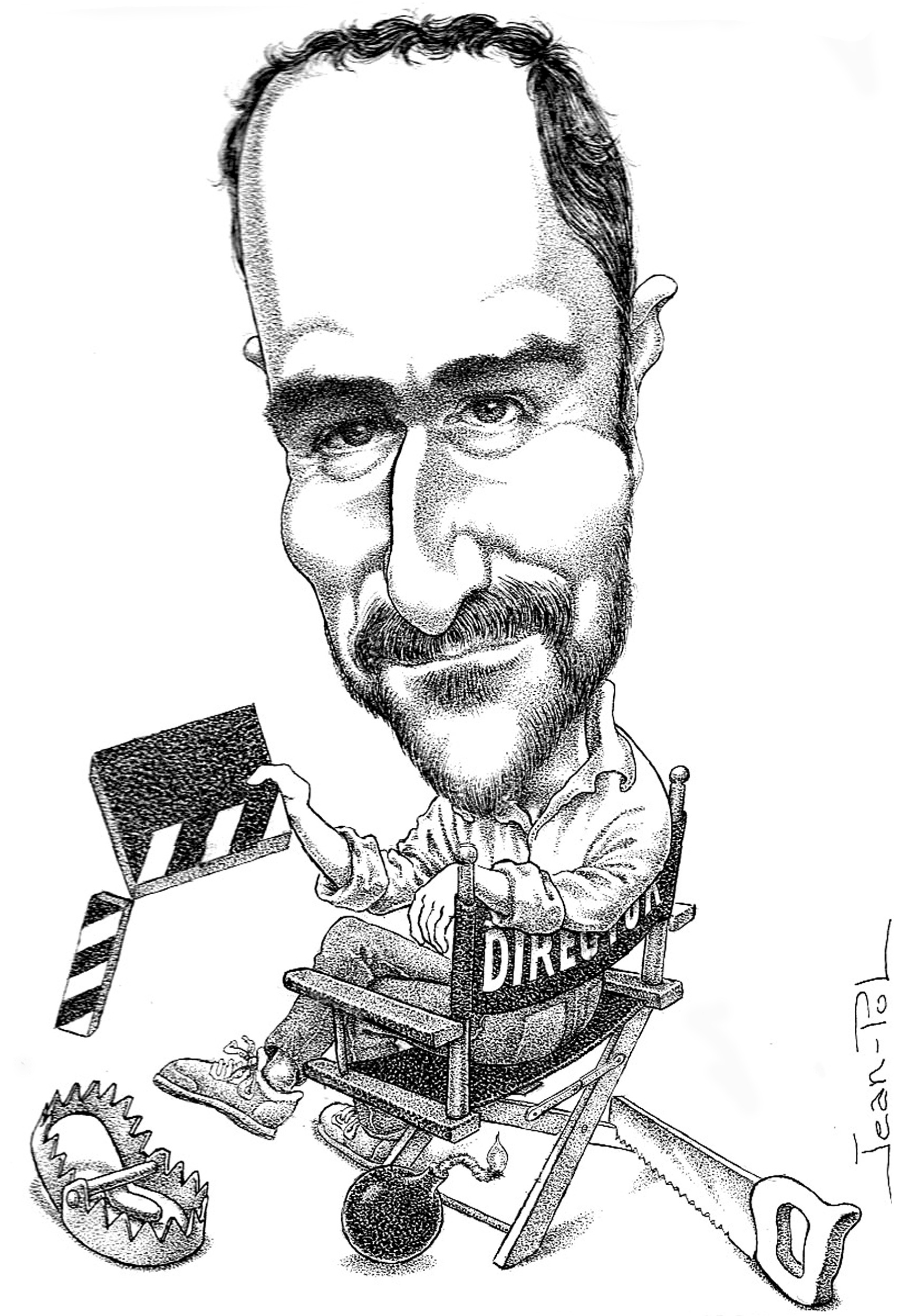 caricature de Cédric Kahn par Jean-Pol d. Franqueuil