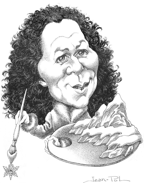 caricature de Sophie van der Linden par Jean-Pol d. Franqueuil