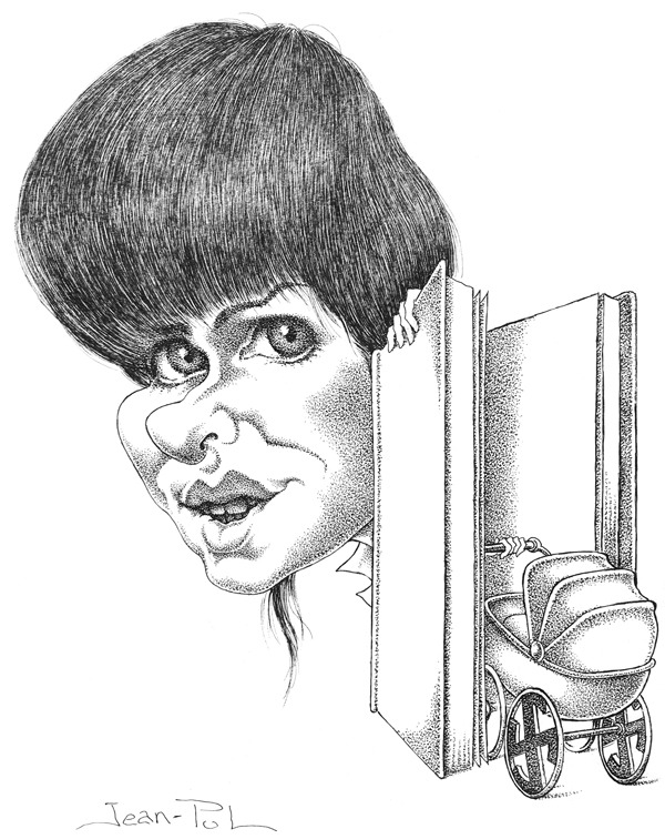 caricature de Caroline de Mulder par Jean-Pol de Franqueuil
