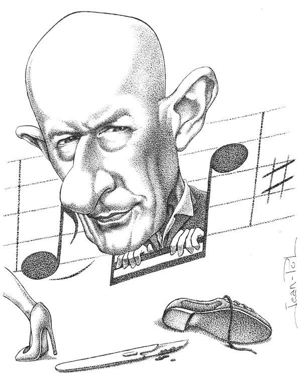 caricature de Jacques Audiard par Jean-Pol d. Franqueuil