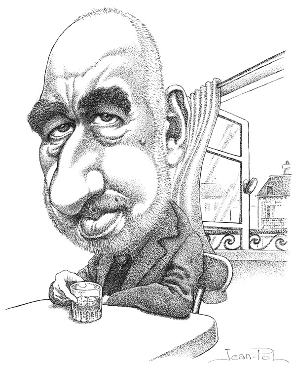 caricature de Francis Ford Coppola par Jean-Pol d. Franqueuil