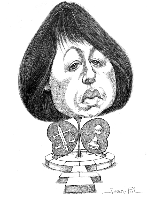 caricature de David Hockney par Jean-Pol d. Franqueuil