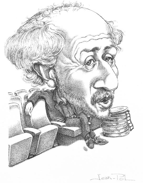 caricature d'Arnaud Desplechin par Jean-Pol d. Franqueuil