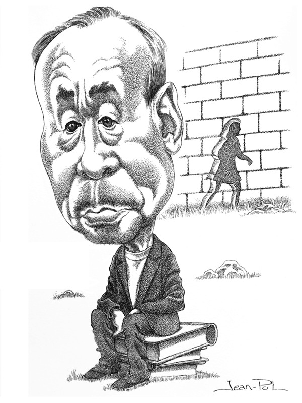 caricature de Haruki Murakami par Jean-Pol d. Franqueuil