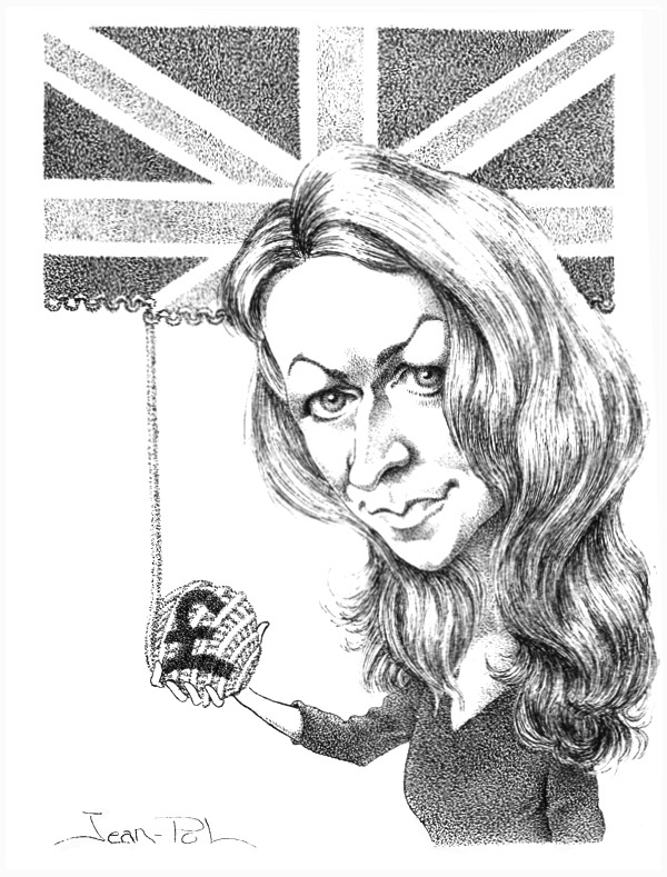 caricature de Anna Hope par Jean-Pol d. Franqueuil
