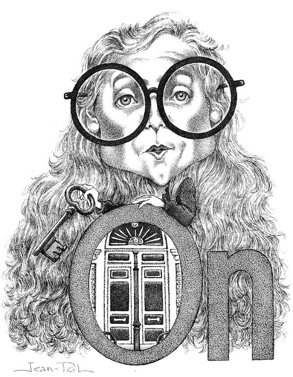 caricature d'Anne Godard par Jean-Pol d. Franqueuil